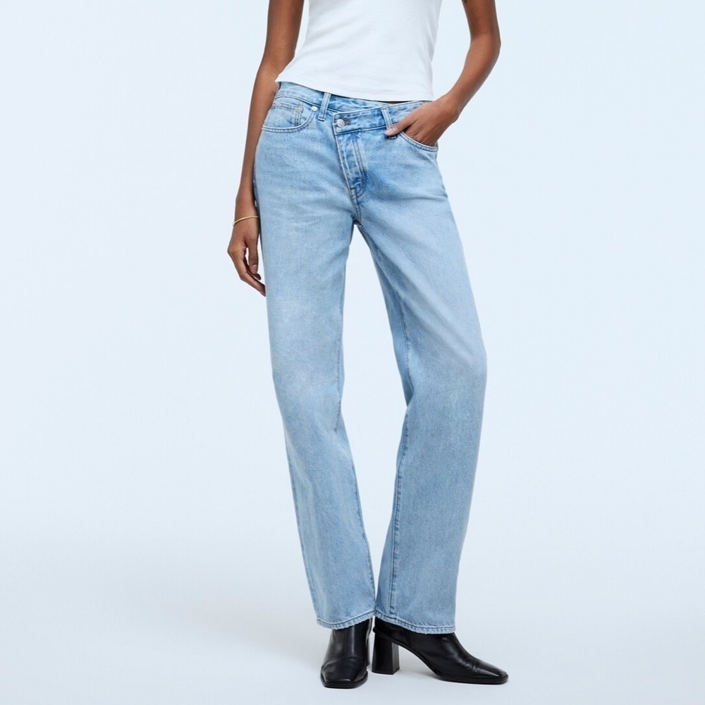 Madewell Low-Slung Straight Jeans Sevilla wash